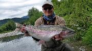 Rob and Co, Rainbow trout May, top, Slovenia fly fishing